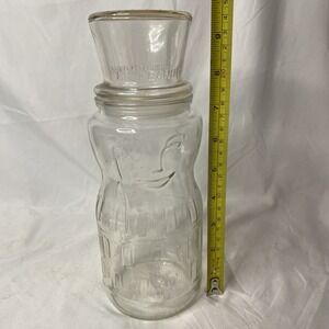 Vintage 1991 Mr. Peanut's 75th Anniversary Lid Glass Container